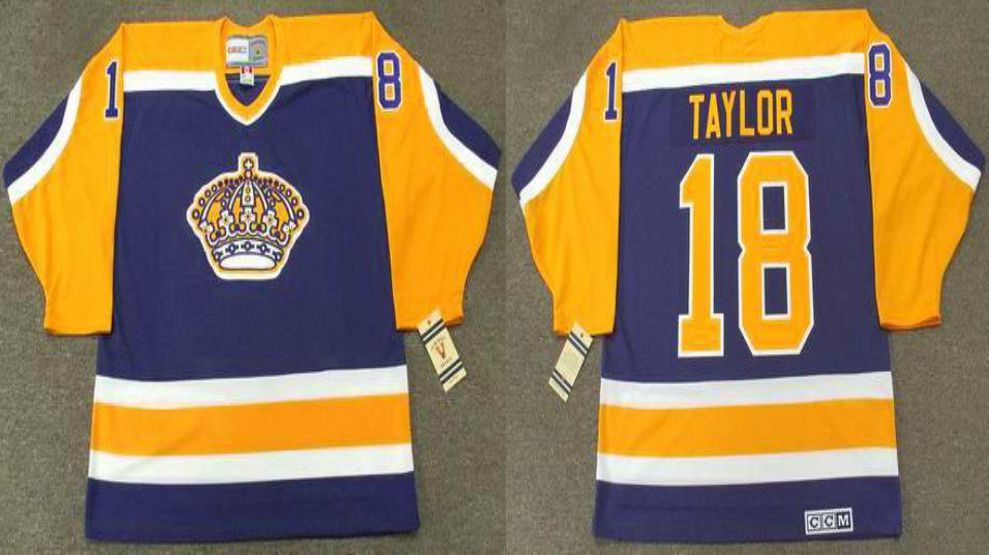 2019 Men Los Angeles Kings #18 Taylor Blue CCM NHL jerseys